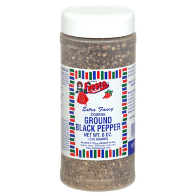 Fiesta Coarse Ground Black Pepper - 8 Oz