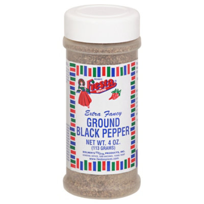 Bolners Fiesta Brand Ground Black Pepper - 4 Oz