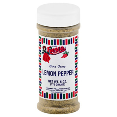 Bolners Fiesta Brand Lemon Pepper - 6 Oz