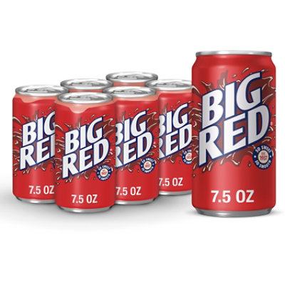 Big Red Soda Mini Cans - 6-7.5 Fl. Oz. - Image 1