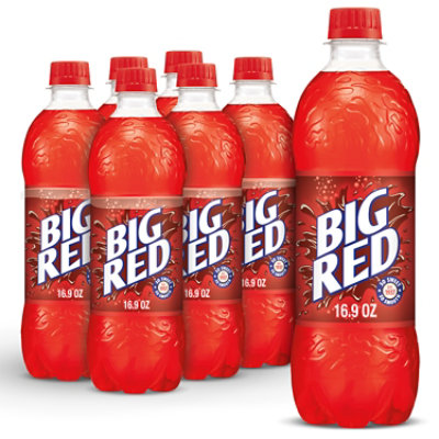 Big Red Soda Bottles - 6-0.5 Liter - Image 1