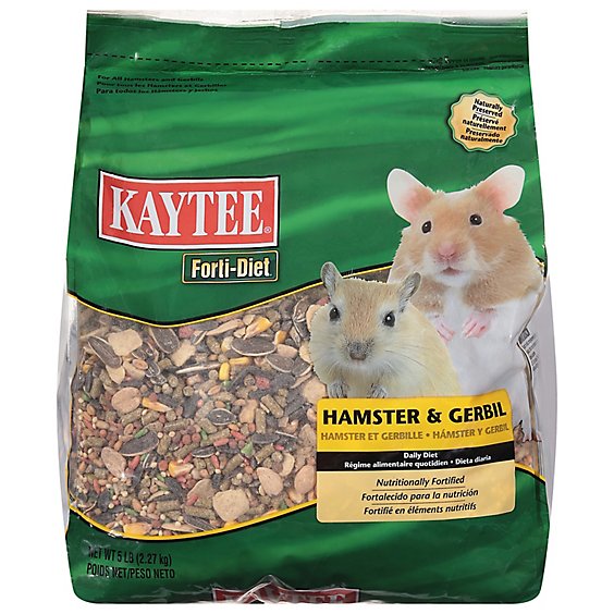 Kaytee Forti-Diet Pet Food Hamster & Gerbil Bag - 5 Lb