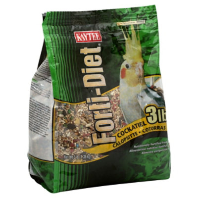 Kaytee Forti-Diet Pet Food Cockatiel Bag - 3 Lb