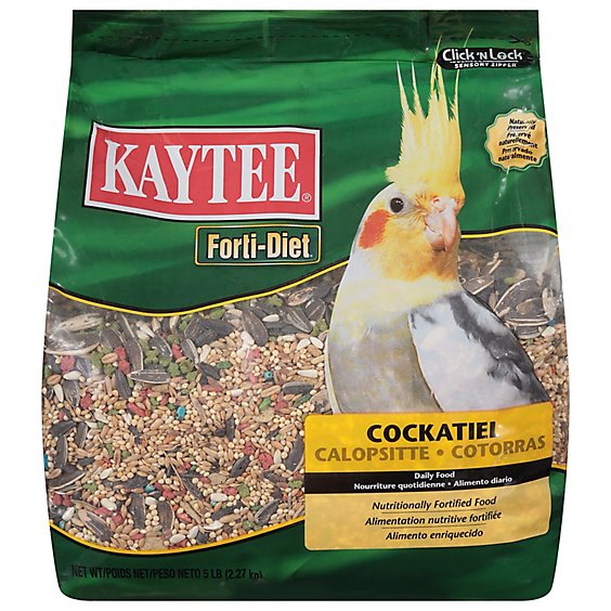 Kaytee Forti-Diet Pet Food Cockatiel Bag - 5 Lb