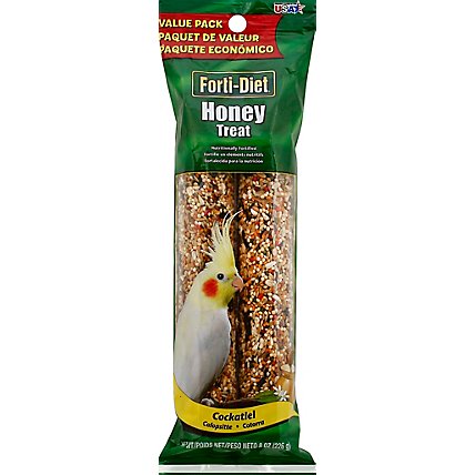 Kaytee Forti-Diet Pet Food Treat Honey Cockatiel Value Pack - 8 Oz - Image 2