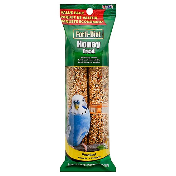 Kaytee Forti-Diet Pet Food Treat Honey Parakeet Value Pack - 7 Oz