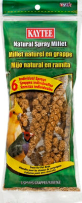 Kaytee Pet Food Bird Treat Natural Spray Millet Pouch - 6 Count - Image 2