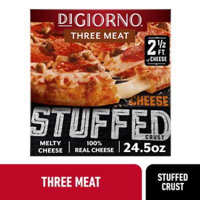 DiGiorno Three Meat Cheese Stuffed Crust Frozen Pizza - 24.5 Oz - Image 1