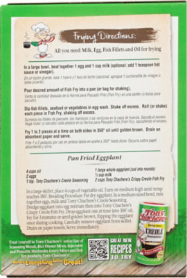 Tony Chacheres Fish Fry Mix Crispy Creole - 10 Oz - Image 5