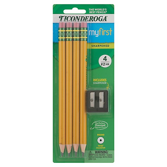 Ticonderoga Pencils My First No. 2 HB - 4 Count