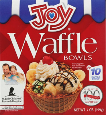 Joy Waffle Bowls 10 Count - 7 Oz - Image 2