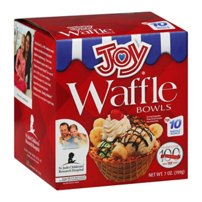 Joy Waffle Bowls 10 Count - 7 Oz - Image 1