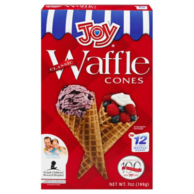 Joy Waffle Cones 12 Count - 7 Oz - Image 3