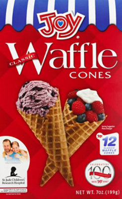 Joy Waffle Cones 12 Count - 7 Oz - Image 2