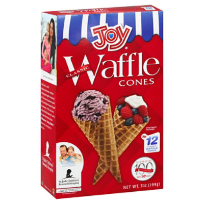 Joy Waffle Cones 12 Count 7 Oz