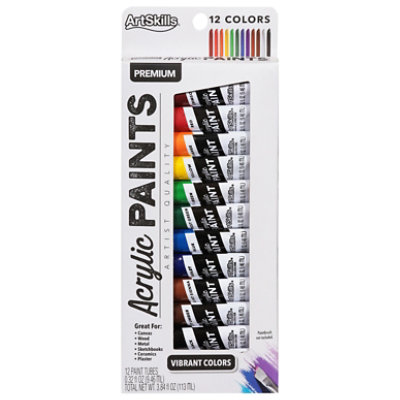 Artskills Acrylic Paints - 12 Count