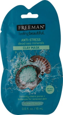 Freeman Anti Stress Mask Dead Sea Mnrl - .5 Oz - Image 2