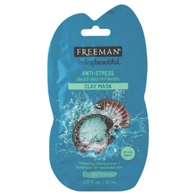 Freeman Anti Stress Mask Dead Sea Mnrl - .5 Oz