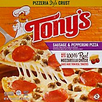 Tonys Pizzeria Pizza Sausage With Pepperoni Frozen - 19.38 Oz - Image 2