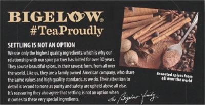 Bigelow Black Tea Spiced Chai - 20 Count - Image 4
