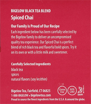 Bigelow Black Tea Spiced Chai - 20 Count - Image 3