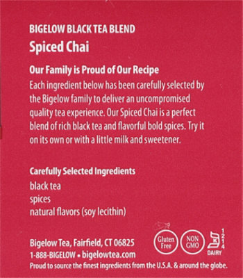 Bigelow Black Tea Spiced Chai - 20 Count - Image 4