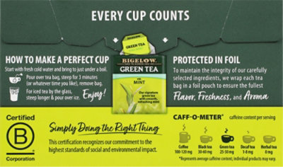 Bigelow Green Tea with Mint - 20 Count - Image 6