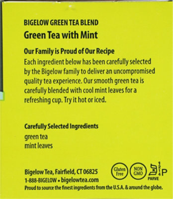 Bigelow Green Tea with Mint - 20 Count - Image 3
