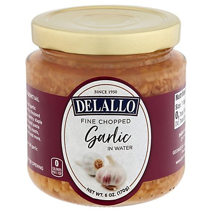 DeLallo Garlic Fine Chopped in Water - 6 Oz - Image 3