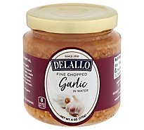 DeLallo Garlic Fine Chopped in Water - 6 Oz