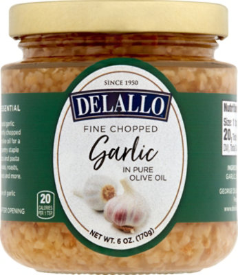 DeLallo Garlic Fine Chopped in Pure Olive Oil - 6 Oz - Image 2