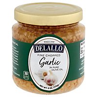 DeLallo Garlic Fine Chopped in Pure Olive Oil - 6 Oz - Image 1