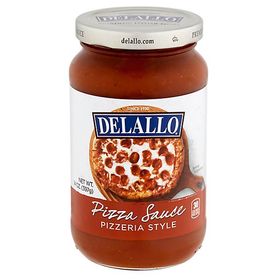 DeLallo Pizza Sauce Pizzeria Style Jar - 14 Oz