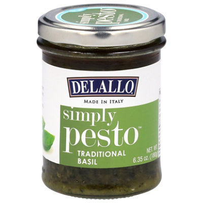 DeLallo Simply Pesto Traditional Basil Jar - 6 Oz