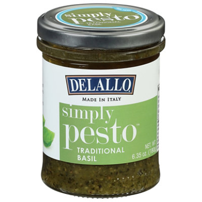 DeLallo Simply Pesto Traditional Basil Jar - 6 Oz - Image 2