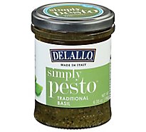 DeLallo Simply Pesto Traditional Basil Jar - 6 Oz