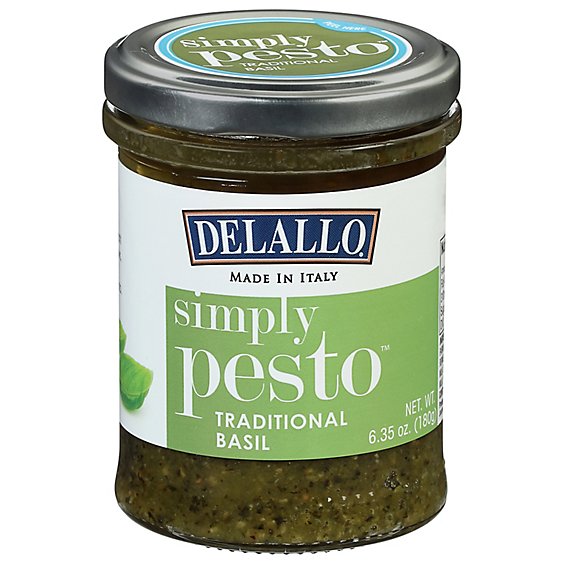DeLallo Simply Pesto Traditional Basil Jar - 6 Oz