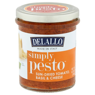 DeLallo Simply Pesto Sun-Dried Tomato Basil & Cheese Jar - 6.35 Oz - Image 3