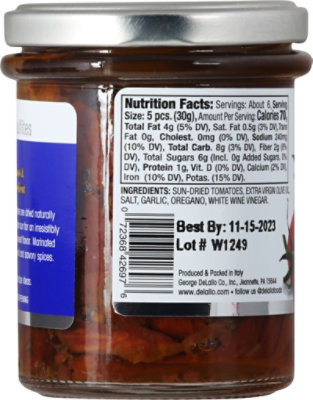 DeLallo Evo Sun Dried Tomatoes - 7 Oz - Image 6