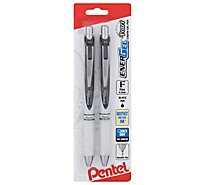 Pentel EnerGel Pearl Gel Pens Black Ink Fine Needle Tip - 2 Count