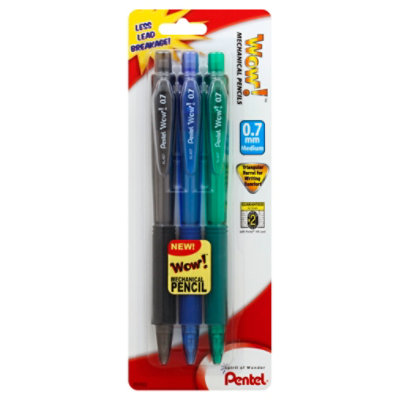 Pentel Wow Pencil Mechanical .7mm - 3 Count