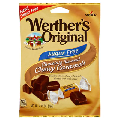 Werthers Original Caramel Chewy Chocolate Flavored Sugar Free - 2.75 Oz