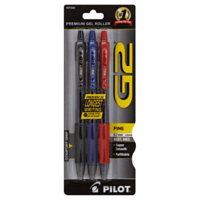 Pilot Pen G2 Assorted Gel Fine - 3 Count - Image 1