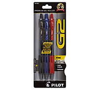 Pilot Pen G2 Astd Gel Fine - 3 Count