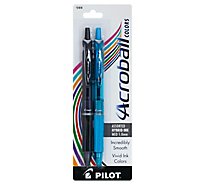 Pilot Pen Acroball Colors Med Astd - 2 Count