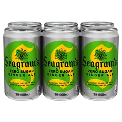 Seagrams Soda Ginger Ale Diet - 6-7.5 Fl. Oz. - Image 1