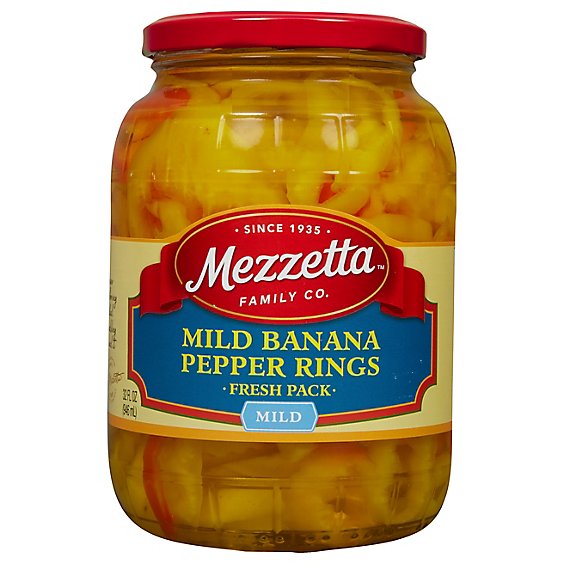 Mezzetta Pepper Rings Deli-Sliced Mild - 32 Oz