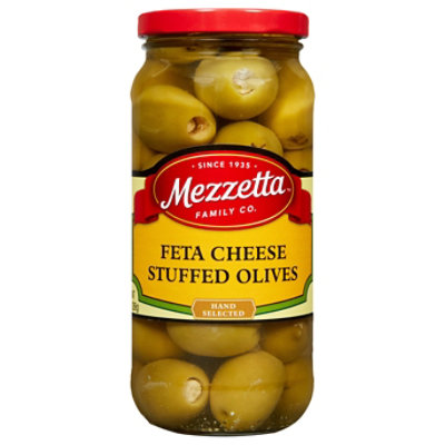 Mezzetta Olives Feta Cheese Stuffed Greek-Style - 9.5 Oz