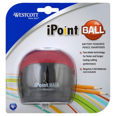 Westbrook Floral iPoint Ball Pencil Sharpener Battery Powered - Each