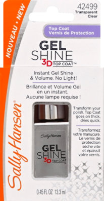 Sally Hansen Gel Shine Top Coat 3d - .45 Fl. Oz. - Image 2